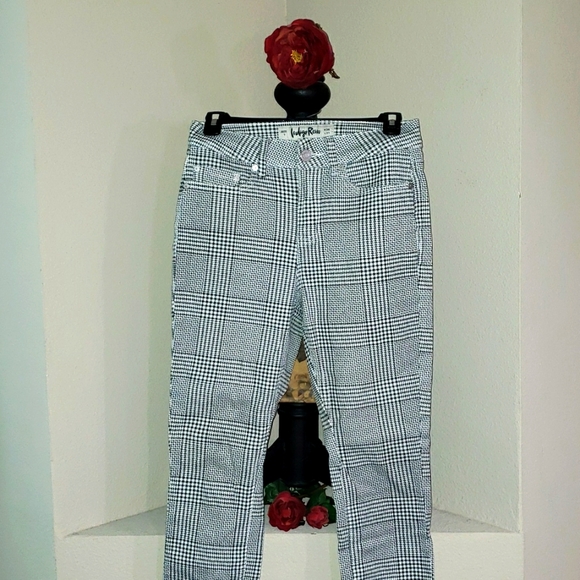 INDIGO REIN JEAN CHECK STRETCH MATERIAL - Picture 2 of 7